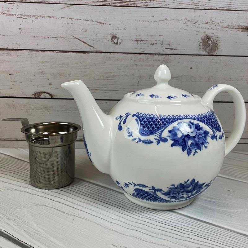 Exclusive Bone China Regency Teapot - Jane Austen Netherfield Collection