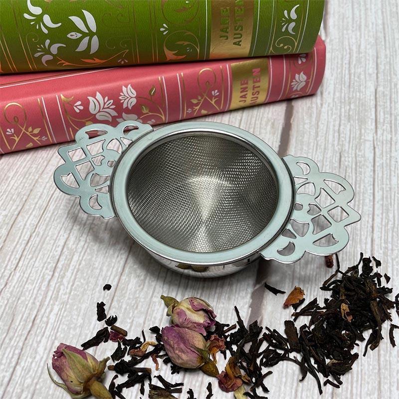 Luxury Fretwork Jane Austen Tea Strainer - JaneAusten.co.uk