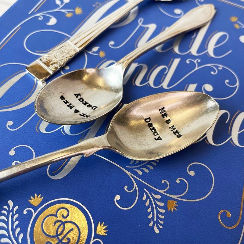 Vintage Teaspoon - Mr & Mrs Darcy | Exclusive Collection - JaneAusten.co.uk