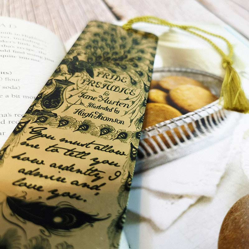 Illustrated Pride & Prejudice Jane Austen Bookmark - JaneAusten.co.uk